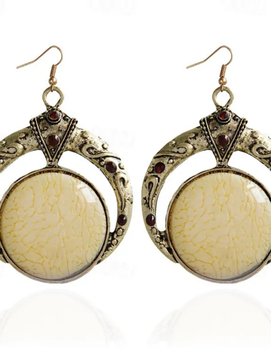Sale 1 Pair Drop Earrings For Women's Party Evening Gift Date Alloy Vintage Style Fashion Women Trendy Jewelry