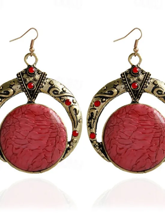 Sale 1 Pair Drop Earrings For Women's Party Evening Gift Date Alloy Vintage Style Fashion Women Trendy Jewelry