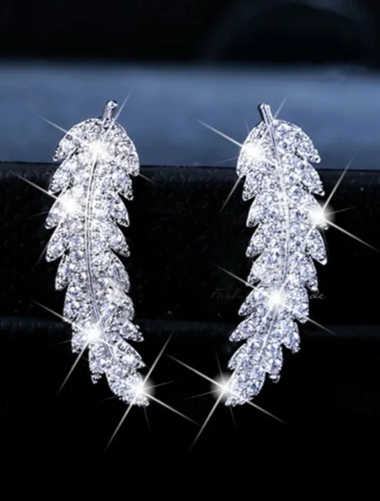 Discount 1 Pair Stud Earrings Drop Earrings For Women's Wedding Birthday Party Evening Alloy Classic Leaf Women Trendy Jewelry
