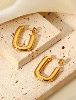 1 Pair Stud Earrings For Women's Party Evening Gift Date Alloy Fashion Women Trendy Jewelry