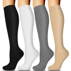 Online 4 Pairs Copper Compression Socks for Women & Men Circulation 15-20 mmHg - Best Support for Nurses, Running Women Socks