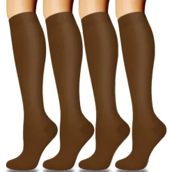 Online 4 Pairs Copper Compression Socks for Women & Men Circulation 15-20 mmHg - Best Support for Nurses, Running Women Socks