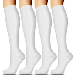 Online 4 Pairs Copper Compression Socks for Women & Men Circulation 15-20 mmHg - Best Support for Nurses, Running Women Socks