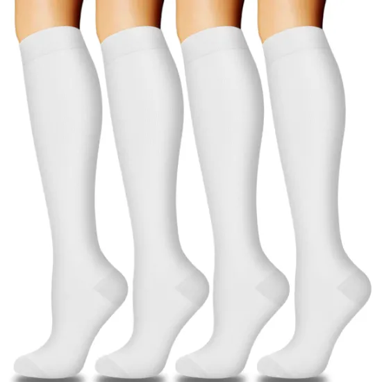 Online 4 Pairs Copper Compression Socks for Women & Men Circulation 15-20 mmHg - Best Support for Nurses, Running Women Socks