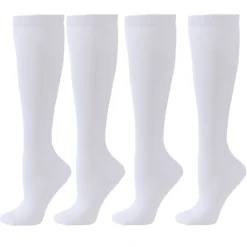 Online 4 Pairs Copper Compression Socks for Women & Men Circulation 15-20 mmHg - Best Support for Nurses, Running Women Socks