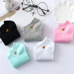 Hot 5 Pairs Women's Ankle Socks Low Cut Socks Work Daily Holiday Retro Polyester Casual Vintage Retro Casual Cute Socks Women Socks