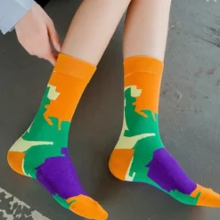 New 3 Pairs Women's Crew Socks Work Daily Holiday Multi Color Cotton Simple Classic Casual Sports Socks Women Socks