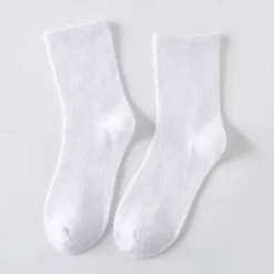 Outlet 10 Pairs Women's Crew Socks Work Daily Holiday Solid Color Sporty Simple Classic Casual / Daily Socks Women Socks