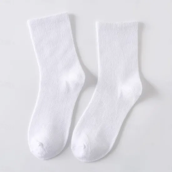 Outlet 10 Pairs Women's Crew Socks Work Daily Holiday Solid Color Sporty Simple Classic Casual / Daily Socks Women Socks