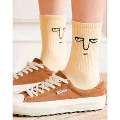 Clearance 10 Pairs Women's Crew Socks Work Daily Holiday Multi Color Cotton Sporty Simple Casual Casual Cute Sports Socks Women Socks