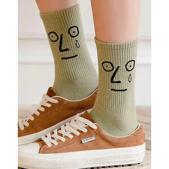 Clearance 10 Pairs Women's Crew Socks Work Daily Holiday Multi Color Cotton Sporty Simple Casual Casual Cute Sports Socks Women Socks