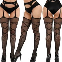 Clearance 3 Pairs Women's Pantyhose Wedding Party Holiday Solid Color Sexy Elastic Pantyhose Women Socks