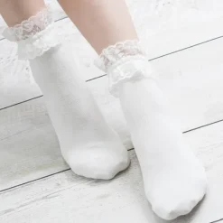 Sale 1 PairWomen's Ankle Socks Low Cut Socks Wedding Party Daily Lace Retro Classic Lolita Vintage Retro Washable Socks Women Socks