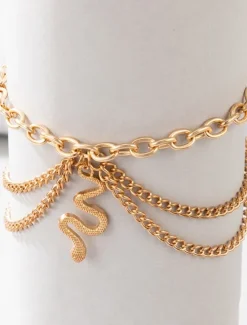 New Ankle Bracelet Boho Women's Body Jewelry For Gift Daily Geometrical Alloy Silver Gold 1 PC Women Trendy Jewelry