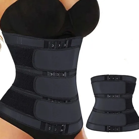 Clearance Body Shaper Sweat Waist Trimmer Sauna Belt Sports Neoprene Yoga Gym Workout Pilates Adjustable Durable Weight Loss Tummy Fat Burner Hot Sweat For Women Home Outfits Women Shapewear