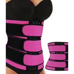 Clearance Body Shaper Sweat Waist Trimmer Sauna Belt Sports Neoprene Yoga Gym Workout Pilates Adjustable Durable Weight Loss Tummy Fat Burner Hot Sweat For Women Home Outfits Women Shapewear