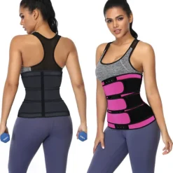 Clearance Body Shaper Sweat Waist Trimmer Sauna Belt Sports Neoprene Yoga Gym Workout Pilates Adjustable Durable Weight Loss Tummy Fat Burner Hot Sweat For Women Home Outfits Women Shapewear