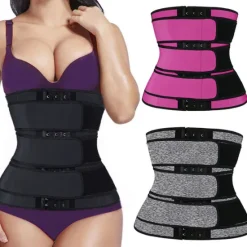 Clearance Body Shaper Sweat Waist Trimmer Sauna Belt Sports Neoprene Yoga Gym Workout Pilates Adjustable Durable Weight Loss Tummy Fat Burner Hot Sweat For Women Home Outfits Women Shapewear
