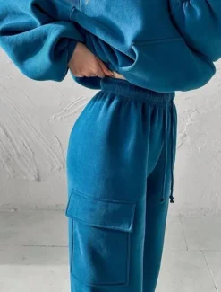 Sale Comfry hooded fleece Women's Sweatshirt Pants Sets Outdoor Sport Warm Sports Long Sleeve Hooded Spring Fall Women Two Piece Sets