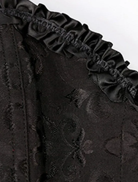 Online Corset Women's Plus Size Corsets Corsets Country Sexy Lady Sweetheart Tummy Control Push Up Jacquard Jacquard Abstract Flower Hook & Eye Lace Up Nylon / Cotton Wedding Special Women Shapewear