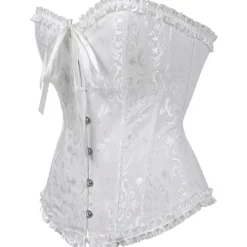 Clearance Corset Women's Plus Size Corsets Corsets Country Sexy Lady Sweetheart Tummy Control Push Up Jacquard Abstract Flower Hook & Eye Lace Up Nylon / Cotton Wedding Special Home Outfits Women Shapewear