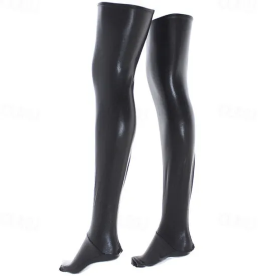 Outlet Cosplay leather pants high socks stockings performance clothes stage clothes sexy leather socks sexy babydoll Women Socks
