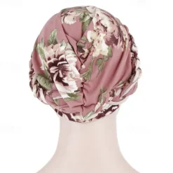 Best Cotton Print Muslim Turban Scarf For Women Islamic Inner Hijab Caps Arab Wrap Head Scarves Femme Musulman Turbante Mujer Women Hats