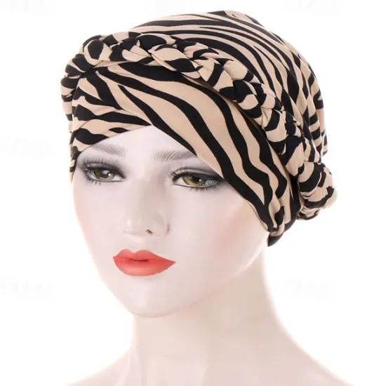 Best Cotton Print Muslim Turban Scarf For Women Islamic Inner Hijab Caps Arab Wrap Head Scarves Femme Musulman Turbante Mujer Women Hats