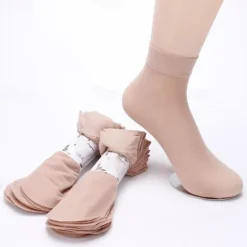 Daily 10 Pairs Women's Anckle Socks Low Cut Socks Home Work Daily Solid Color Spandex Simple Casual Women Socks