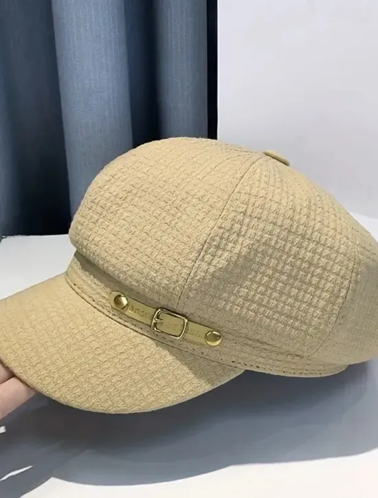 Clearance Elegant Embossed Berets Classic Solid Color British Style Beret Cap Breathable Newsboy Hats For Women Autumn & Winter Women Hats