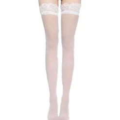 Clearance Fashion Sexy Women's Socks Pure Color Nylon Spandex Stockings Thin Daily Light Blue 1 Pair Home Outfits Women Lingerie