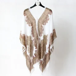 Hot Fashion Women Scarf Shawl Poncho Printed Sunscreen Scarf Sun Protection Shawl Beach Shawl Bikini Cover Soft Comfortable Women Scarves