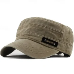 Outlet Four Seasons Casual Washed Cotton Flat Top Hat Unique Design Vintage Adjustable Fisher Caps Men Women Cap Women Hats
