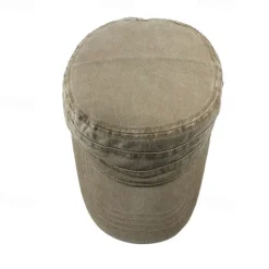 Outlet Four Seasons Casual Washed Cotton Flat Top Hat Unique Design Vintage Adjustable Fisher Caps Men Women Cap Women Hats