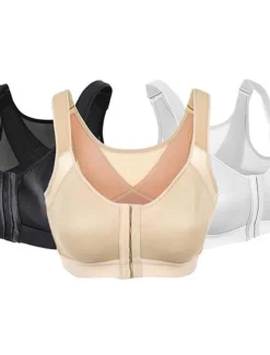 Clearance Front Closure Full Coverage Back Support Posture Corrector Bras for Women Home Outfits Women Lingerie