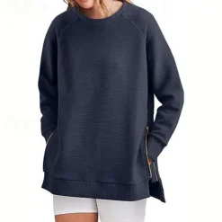 Hot Hoodie Sweatshirt Plain For Women's Adults' Non-Printing Street Casual Daily Women Hoodies & Sweatshirts
