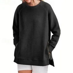 Hot Hoodie Sweatshirt Plain For Women's Adults' Non-Printing Street Casual Daily Women Hoodies & Sweatshirts