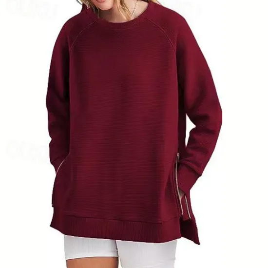 Hot Hoodie Sweatshirt Plain For Women's Adults' Non-Printing Street Casual Daily Women Hoodies & Sweatshirts