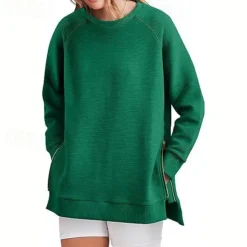 Hot Hoodie Sweatshirt Plain For Women's Adults' Non-Printing Street Casual Daily Women Hoodies & Sweatshirts