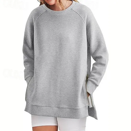 Hot Hoodie Sweatshirt Plain For Women's Adults' Non-Printing Street Casual Daily Women Hoodies & Sweatshirts