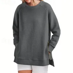 Hot Hoodie Sweatshirt Plain For Women's Adults' Non-Printing Street Casual Daily Women Hoodies & Sweatshirts