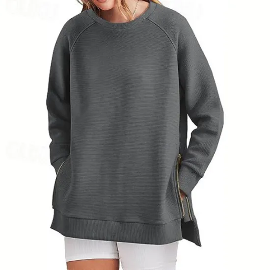 Hot Hoodie Sweatshirt Plain For Women's Adults' Non-Printing Street Casual Daily Women Hoodies & Sweatshirts