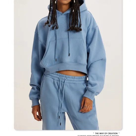 Outlet Hoodie Sweatshirt Sweatpants Plain Graphic For Couple's Men's Women's Adults' Hot Stamping Street Casual Daily Women Two Piece Sets