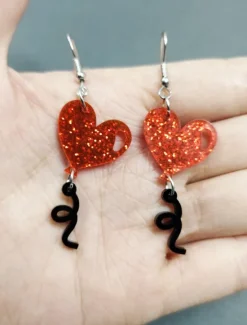 Hot Hoop Earrings Classic Retro Sweet Heart Earrings Jewelry 1# / 2# / 3# For Valentine's Day Street Women Trendy Jewelry