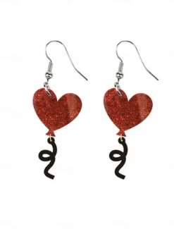 Hot Hoop Earrings Classic Retro Sweet Heart Earrings Jewelry 1# / 2# / 3# For Valentine's Day Street Women Trendy Jewelry