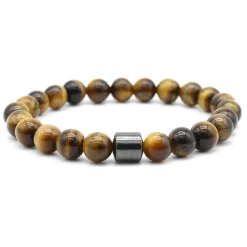 Outlet hot selling natural volcanic stone colorful seven chakra bracelet agate stone beads bracelet Women Trendy Jewelry