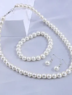 Best Jewelry Set For Women's Wedding Party Evening Resin Plastic Fancy Women Trendy Jewelry