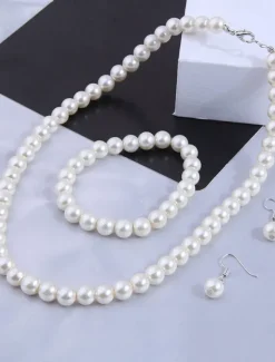 Best Jewelry Set For Women's Wedding Party Evening Resin Plastic Fancy Women Trendy Jewelry