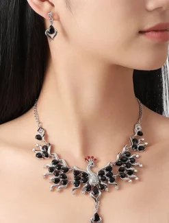 Jewelry Set For Women's Wedding Party Evening Gift Alloy Geometrical Women Trendy Jewelry