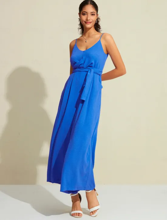 Hot Lace Up Strappy Pocket Sleeveless Jumpsuit Women Jumpsuits